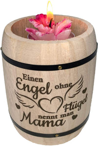 Geschenk für Mama Teelichthalter - Geschenkidee Muttertag - Einen Engel ohne Flügel nennt man Mama